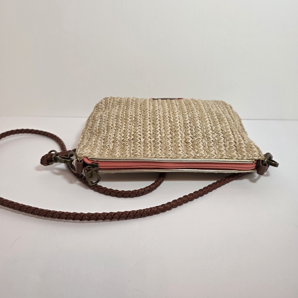 Sakroots Floral Butterfly Woven Crossbody Bag - Picture 3 of 12